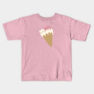 Kawaii cat icecream Kids T-Shirt